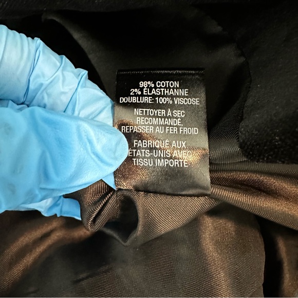 Nili Lotan x Goop Humphrey Velvet Blazer in Black Size 0 - Picture 9 of 9